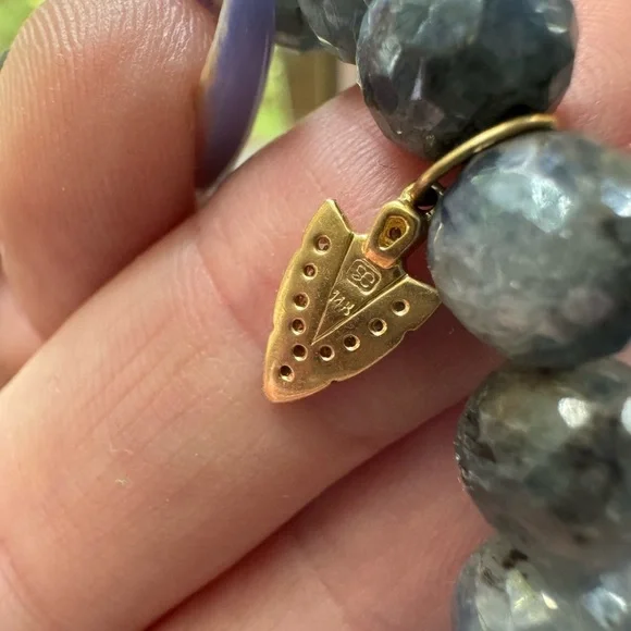 Sydney Evan Beaded Charm Bracelet with 14k Gold and Diamond Charm - Picture 9 of 12